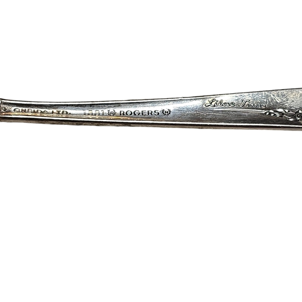 Oneida Lilac Time Silverplated Tea Spoon - Picture 3 of 3